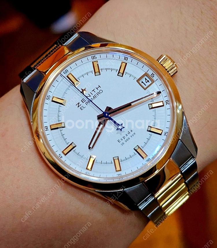 제니스 엘프리메로 에스파다 18k콤비(40mm) 판매합...--2