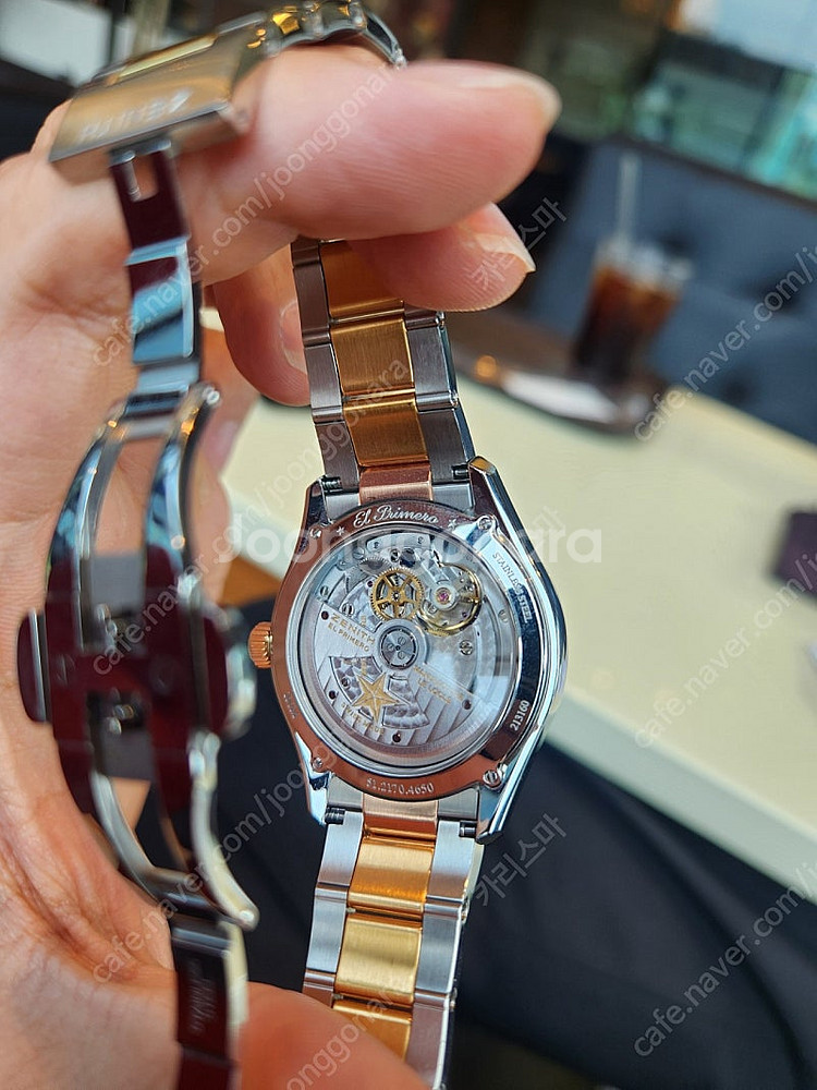 제니스 엘프리메로 에스파다 18k콤비(40mm) 판매합...--6