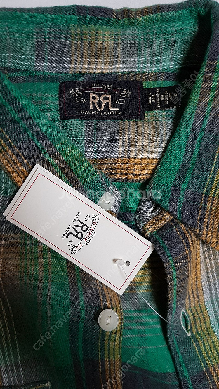 [M] RRL 더블알엘 플래드 트윌 워크셔츠 팝니다.--2