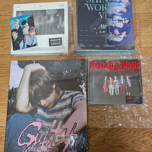 샤이니 콘서트 백설콘 Perfect illumination 블루레이 + 민호 솔로 체이스 앨범 + 태민 길티 미개봉 1장 + 메리뮤 메리투더뮤직 일괄 판매 양도