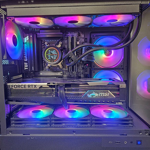 9800x3d, b850m tuf wifi, rtx5080 뱅가드 PC