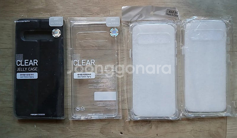 미사용 갤럭시 S10 5G 가죽 폰케이스 투명젤리케이스...--0