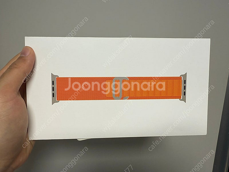 [M] 애플워치 정품 알파인루프 오렌지 미개봉 새상품--0