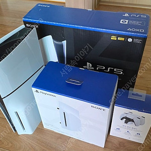 ps5슬림+디스크+추가패드+정품충전기+게임
