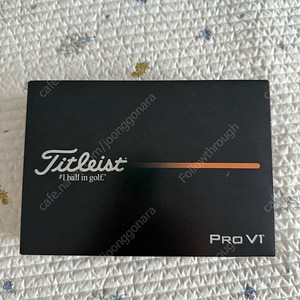 신형 타이틀리스트 prov1 골프공 팝니다