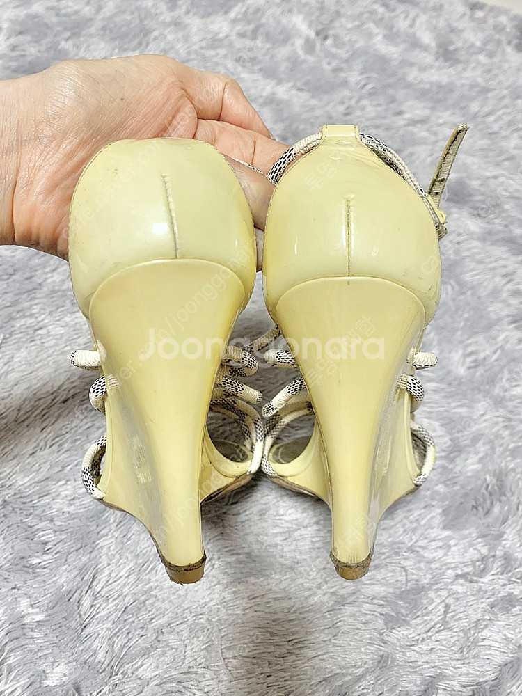 루이비통 다미에 웨지힐 스트랩 샌들 235--6