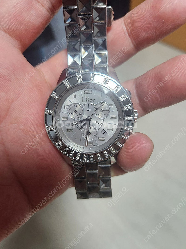 정품 디올 크리스탈 시계38mm(남여공용)--1