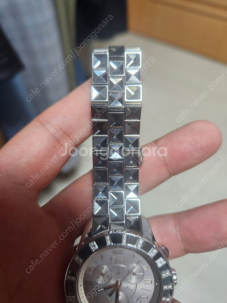 정품 디올 크리스탈 시계38mm(남여공용)--2