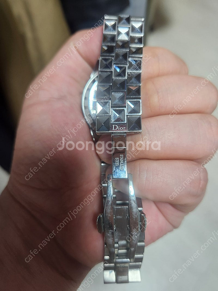 정품 디올 크리스탈 시계38mm(남여공용)--5