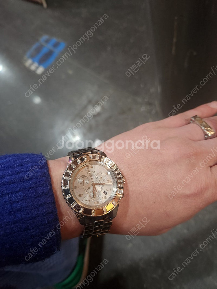 정품 디올 크리스탈 시계38mm(남여공용)--7