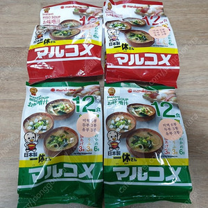 마루코메 잇큐상 즉석미소 겐엔 12식 x 4봉 세트 미소된장 즉석된장 미개봉 새제품