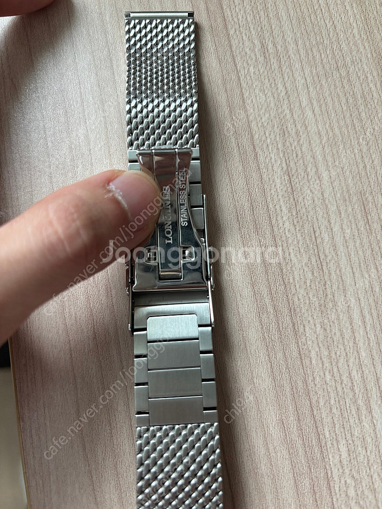 론진 레전드다이버 42mm 메쉬스트랩 엑스트라숏--1