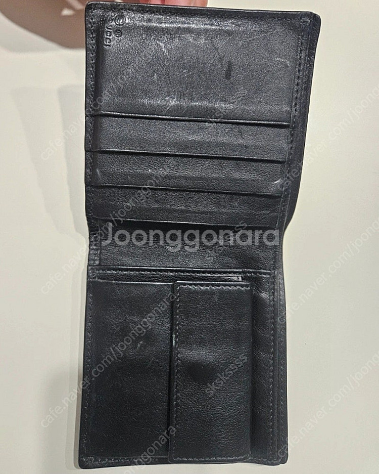 구찌 마이크로시마 인사이드 포켓 남자반지갑--2