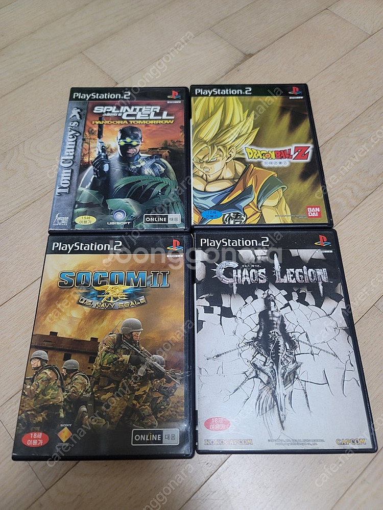 플스2 PS2 정발 드래곤볼z 스플린터셀 소콤2 카오스...--0