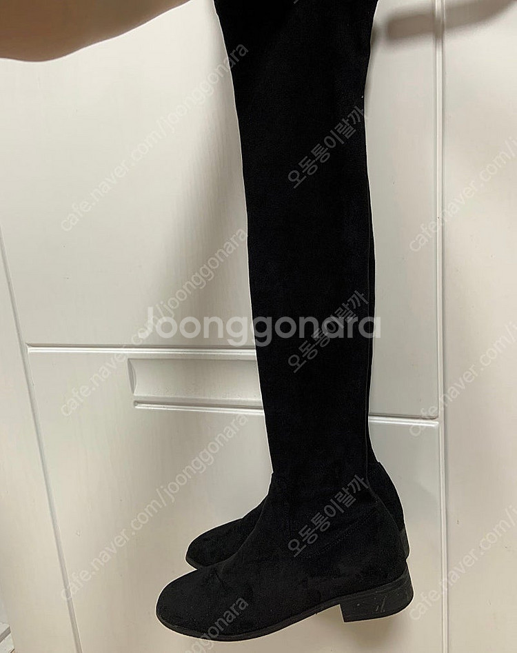 스웨이드 롱 부츠--1