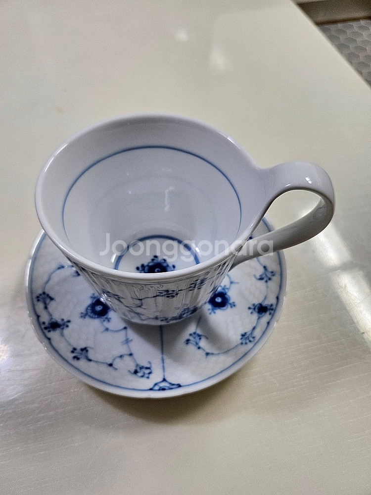 (정리세일)로얄코펜하겐 플레인 하이핸들잔--0