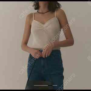 포유온 moire Knit Sleeveless 나시