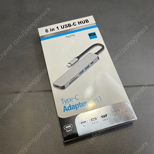 6 IN 1 C Type 멀티 USB허브 SY-213 (HDMI, SD)