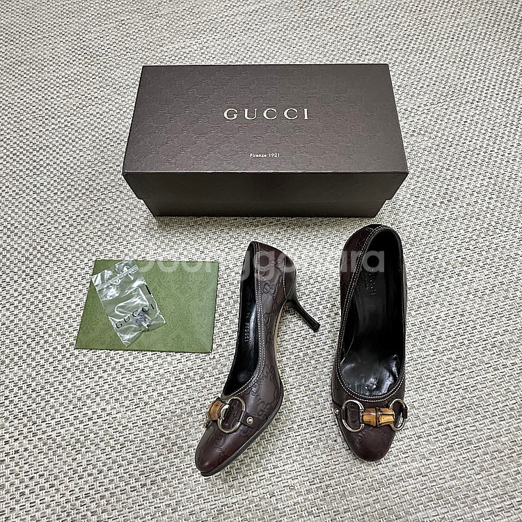 [3회착용] 구찌 GUCCI 뱀부 펌프스 36사이즈--2