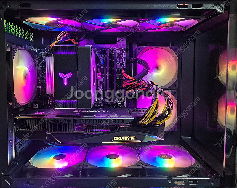 RTX3080 + 라이젠 9600X 블랙 어항케이스 조...--1