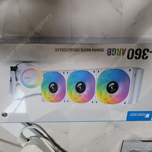 JONSBO TG-360 ARGB 3열 가성비 수냉쿨러 화이트 밀봉 새제품 저렴하게 판매
