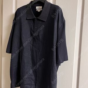 코스cos 린넨반팔 카라티(라지/거의새제품) 6만원