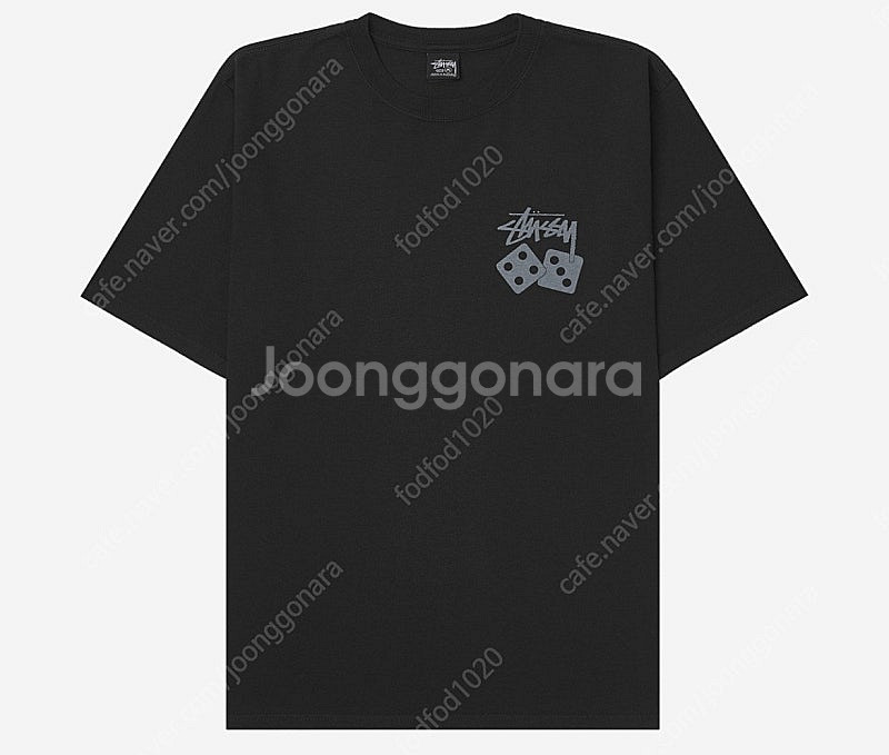 스투시 피그먼트 다이드 다이스 블랙 xxl--0