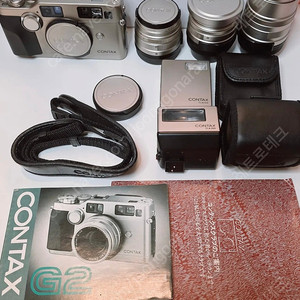 콘탁스 G2 박스 세트 컬렉션 일괄 or 각개 판매합니다. g28,g90 Tla200 플래시