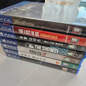 ps4 타이틀 정리해 봅니다. 블러드본 라스트오브어스 포탈나이츠 더쇼21 v랠리4 월드시커 쉐도우