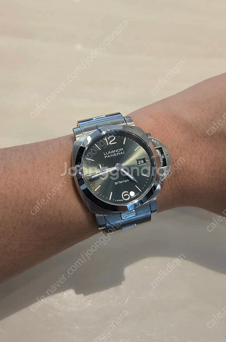 파네라이 루미노르 쿼란타 비템포 그린 40mm PAM0...--1