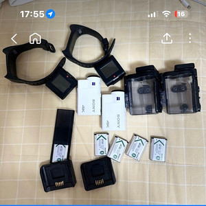 소니 액션캠 fdx-x3000 2개
