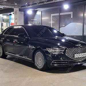 검정색 제네시스 G90 중고 제네시스 중고 3.3 T AWD 프리미엄 럭셔리 최저가 중고차 중고리스할부 90,926 km