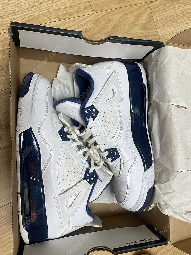 (새상픔급) 나이키 에어조던4 레트로 콜럼비아 245--7