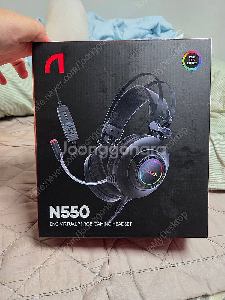 앱코 n550 블랙 헤드셋 새상품급 판매합니다--0