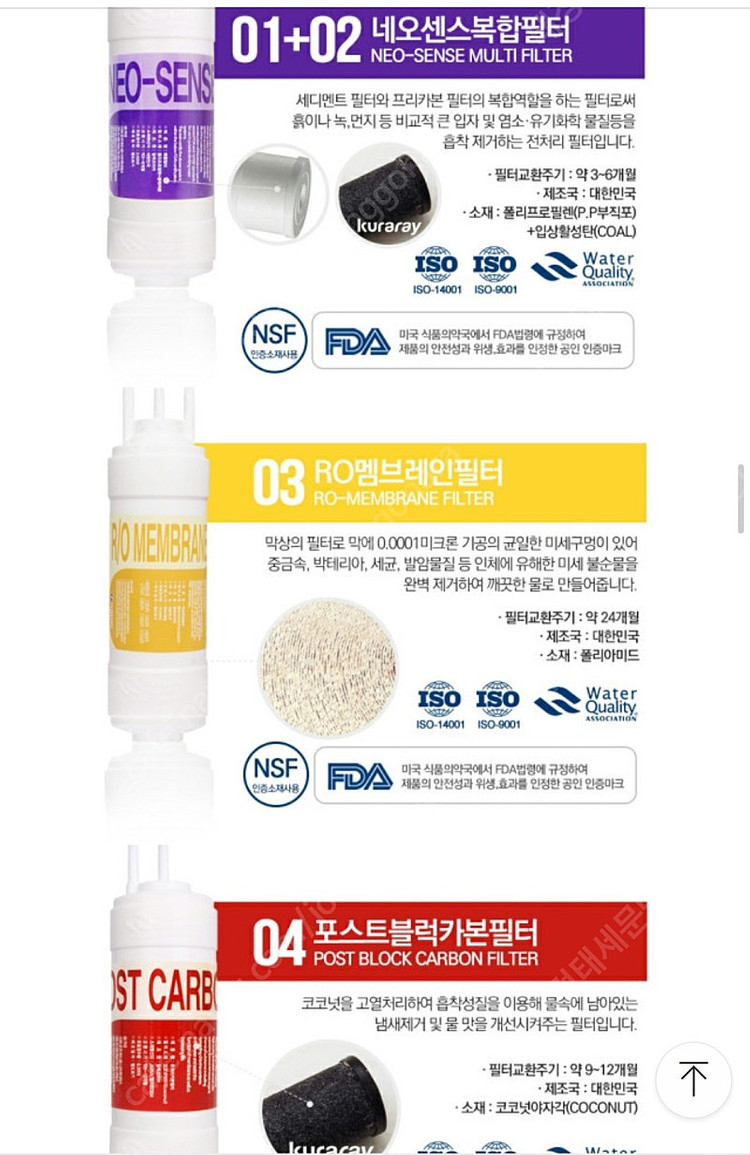코웨이 CHPI-390L 프리미엄 정수기필터 호환 1년관리세트(호환) 가격내림 이미지