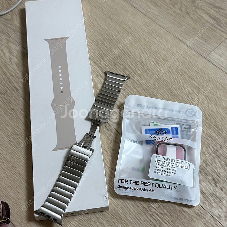 (새제품) 애플워치 7 41mm 정품스트랩 + 풀커버케...--0