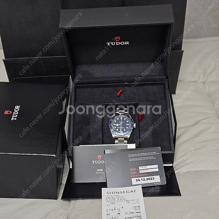튜더 블랙베이 58 청판 시계 39 mm 스틸 7903...--0