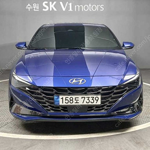 아반떼 중고 아반떼 CN7 중고 아반떼 신형 중고 파란색 2021년식 모던 중고차 살 때