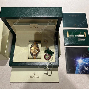 롤렉스 데이트저스트 텐포인트 옐로 골드 콤비 36mm