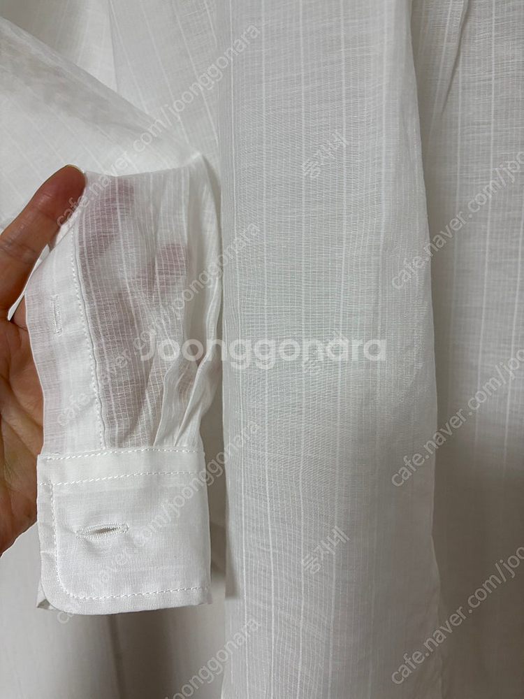 더바넷 Lively Sheer Shirt_White 팝...--2
