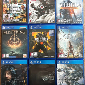PS4/플스4 고스트 오브 쓰시마, 슈퍼 로봇 대전 V, 더 위쳐 3, 리틀 빅 플래닛 3, 삼국지 14, 사신의 유언, 더 라스트 오브 어스 2, 콜 오브 듀티 WW2