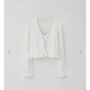 타낫 코사지 가디건 셋업 Flow corsage cardigan