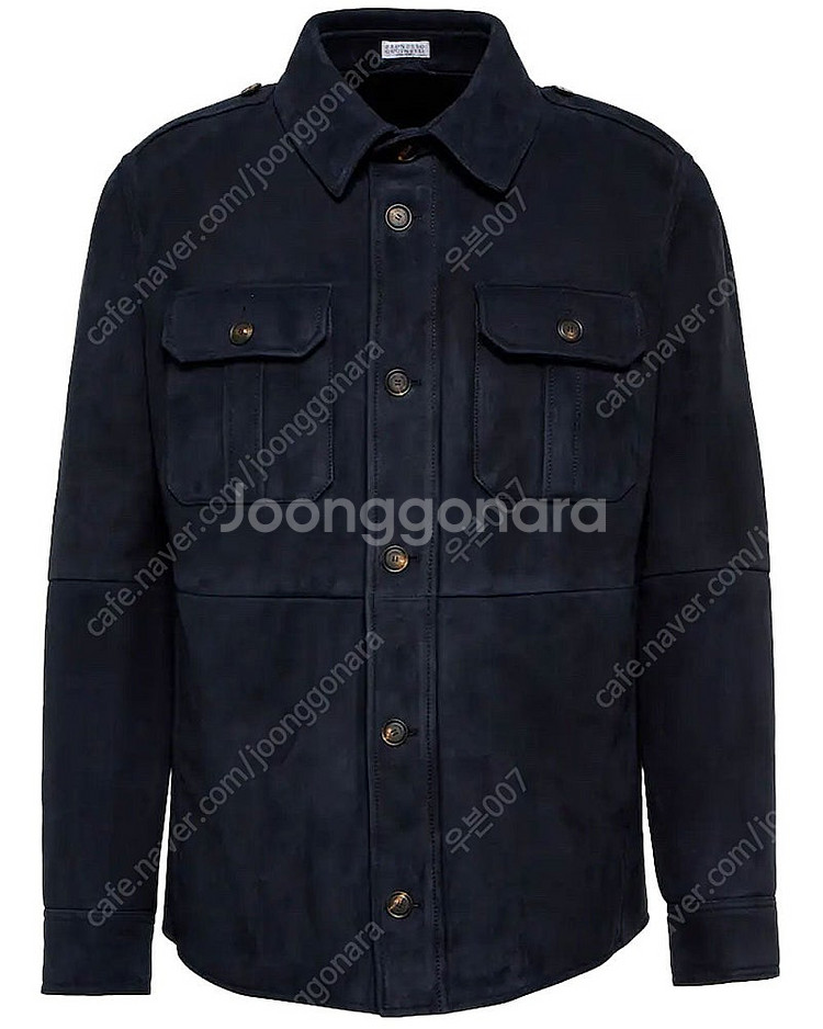브루넬로쿠치넬리/22fw 스웨이드 무스탕 자켓 네이비/...--0