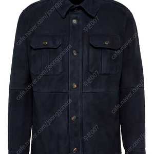 브루넬로쿠치넬리/22fw 스웨이드 무스탕 자켓 네이비/L(105)