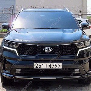 쏘렌토 중고 신형 쏘렌토 MQ4 중고 쏘렌토 중고차 검정색 2021년식 86,217km 디젤 2.2 2WD 프레스티지 중고자동차시세표