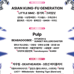 인천펜타포트 락페스티벌 일요일 일일권 티켓 양도합니다