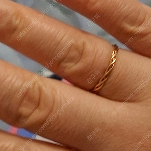 18K 꼬임 반지