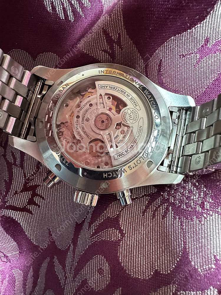 IWC 파일럿워치 37800 녹판 43미리 팝니다.--9