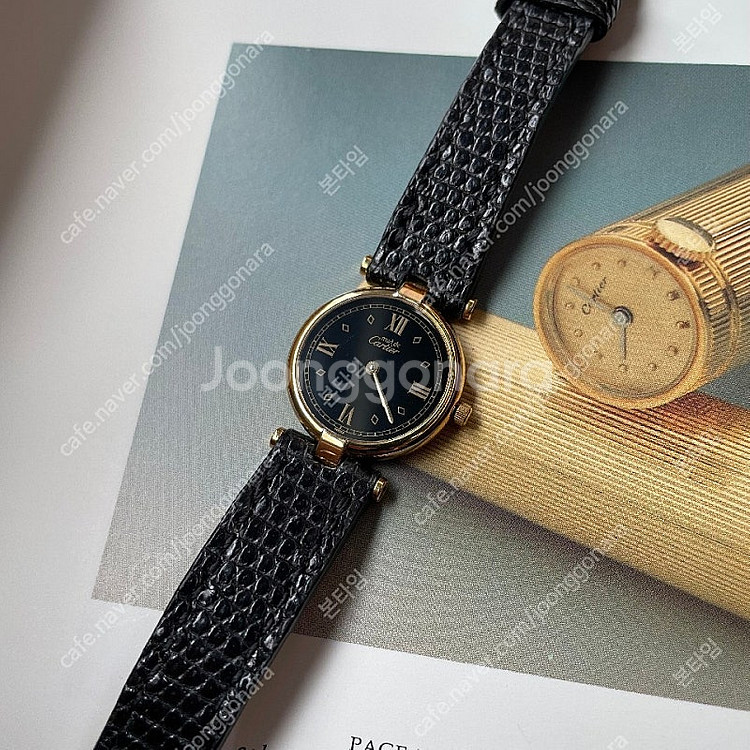 Cartier 까르띠에 머스트방돔 검판 24mm 버메일...--0