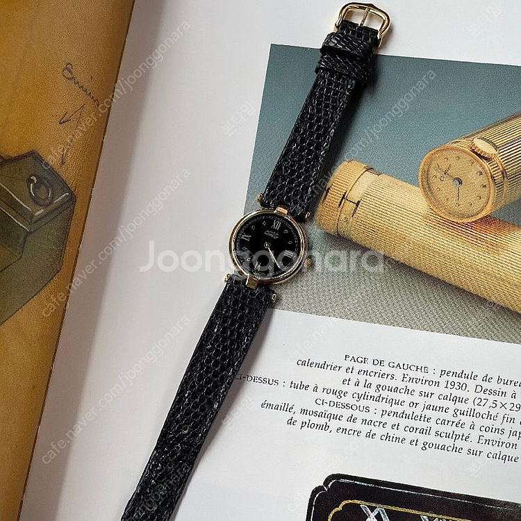 Cartier 까르띠에 머스트방돔 검판 24mm 버메일...--1